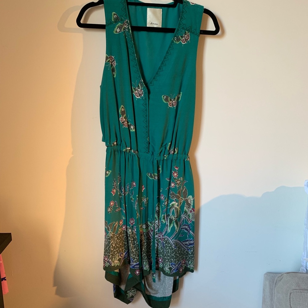 Anthropologie green romper